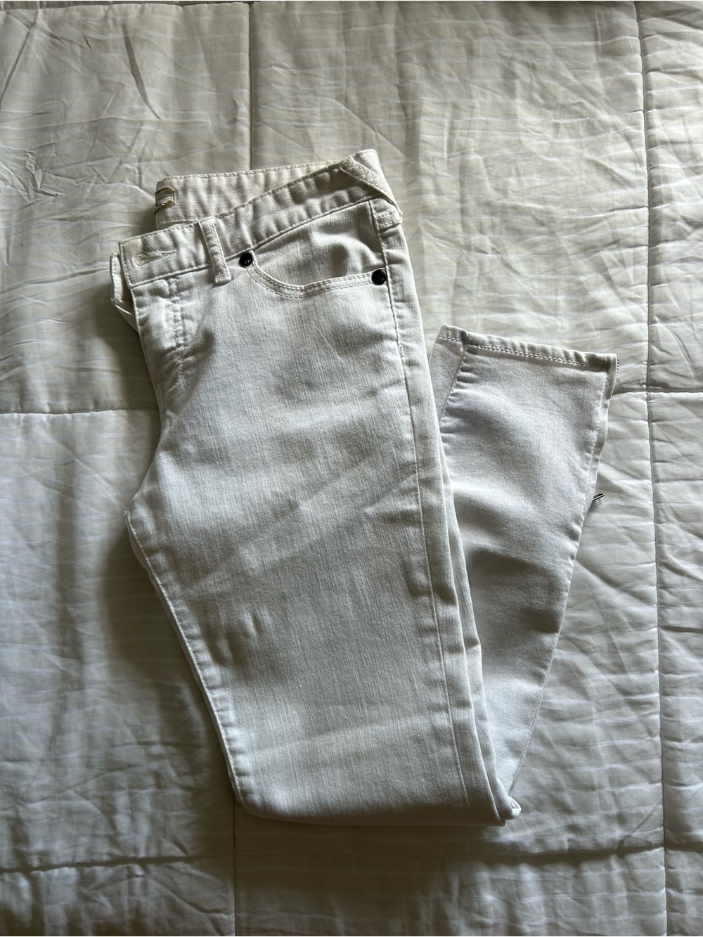 Free People White Skinny Jeans - Slim Fit